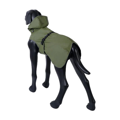 RukkaPets Streamy ECO Raincoat - Olive - 35