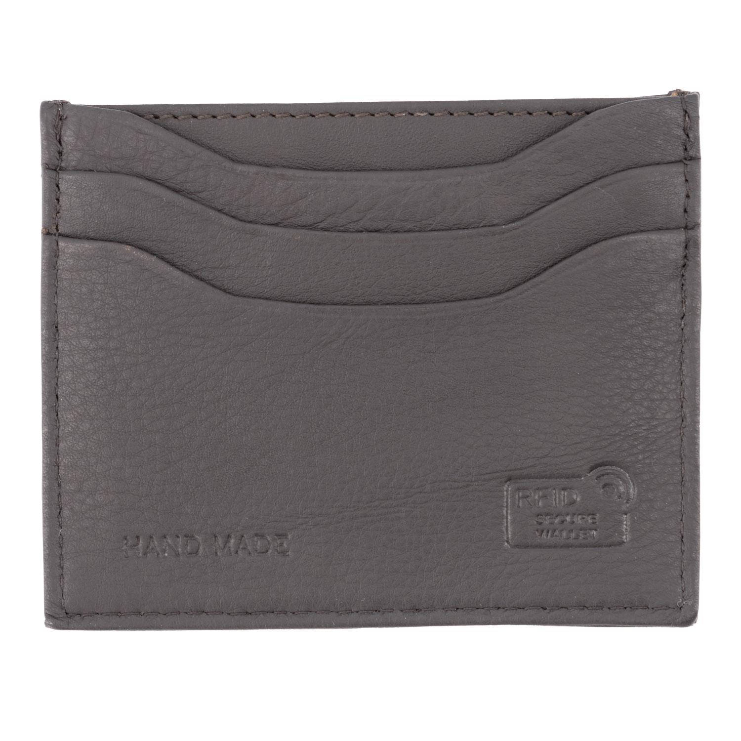Dark Brown Leather Card Holder Real Madrid