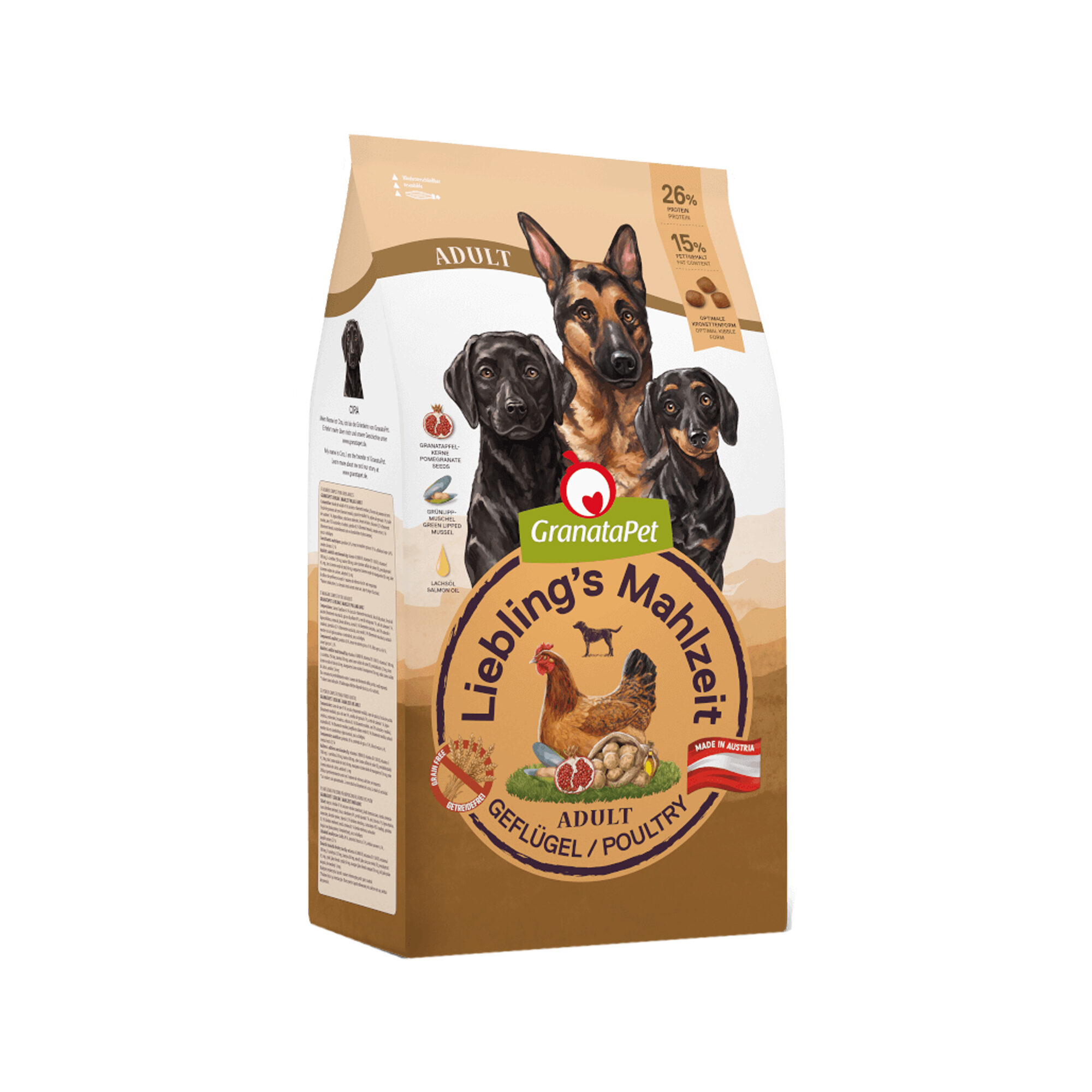 GranataPet Liebling's Mahlzeit Dog Food - Poultry - 10 kg