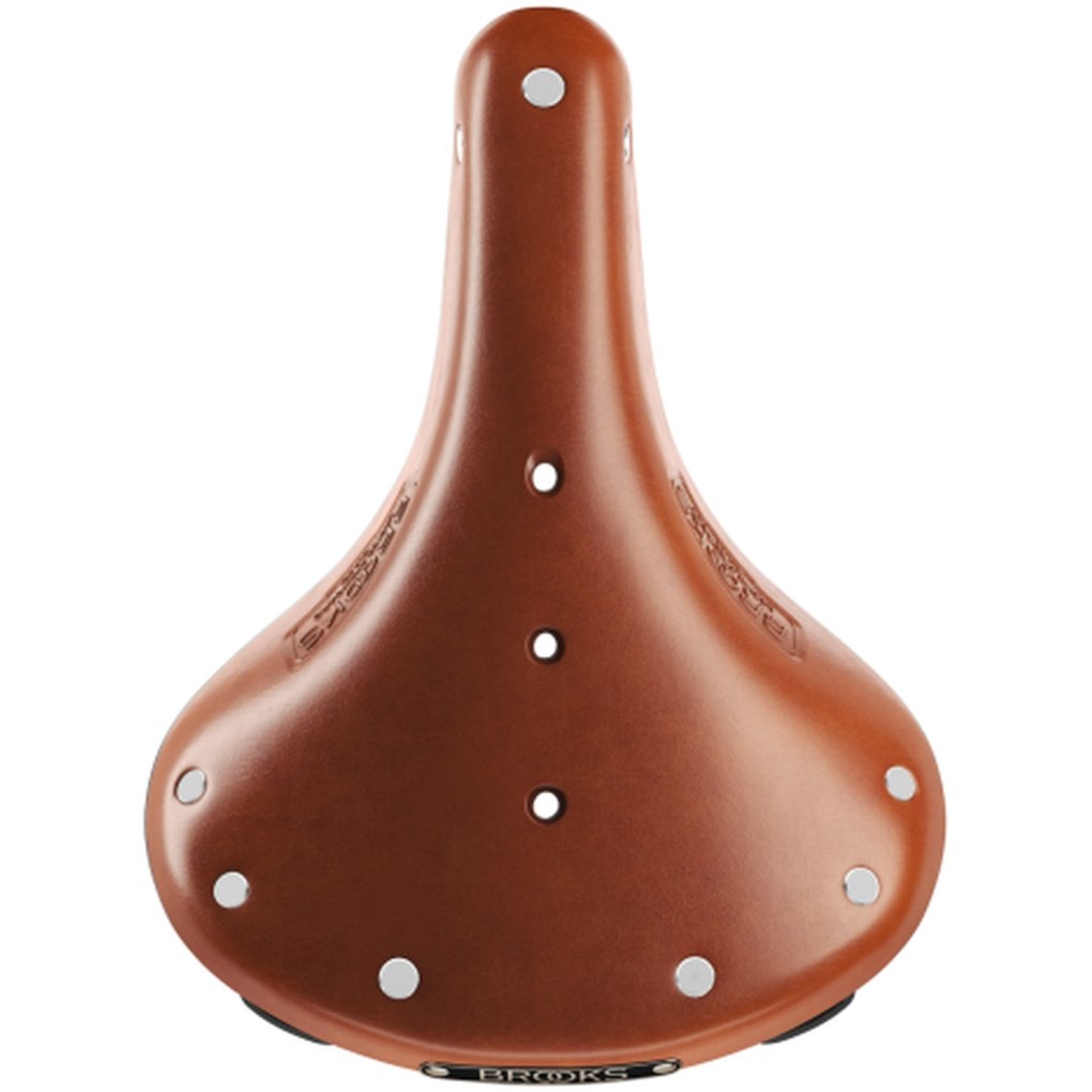 Brooks B17 Short Bend Leather Saddle - honey