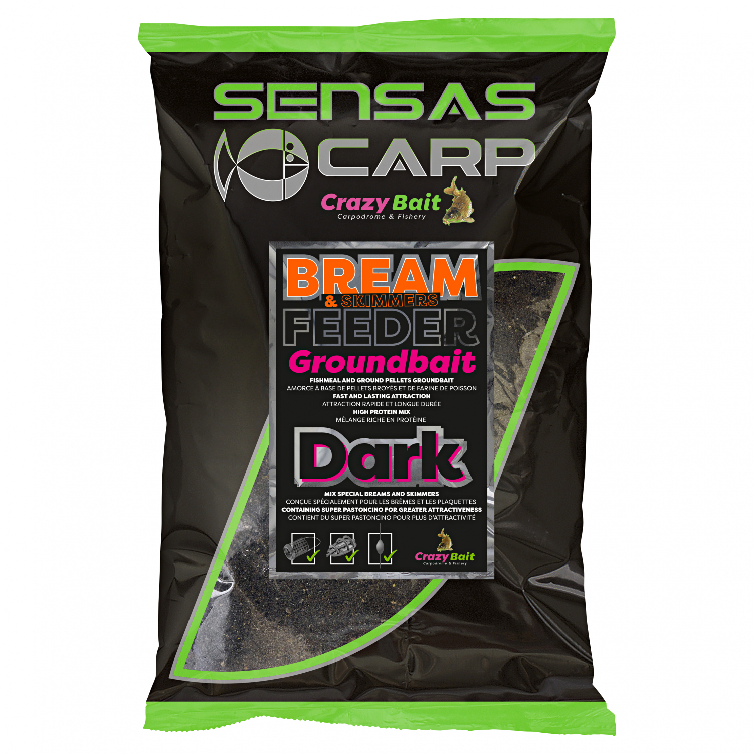 Sensas Groundbait Big Bait (UK bream feeder dark)