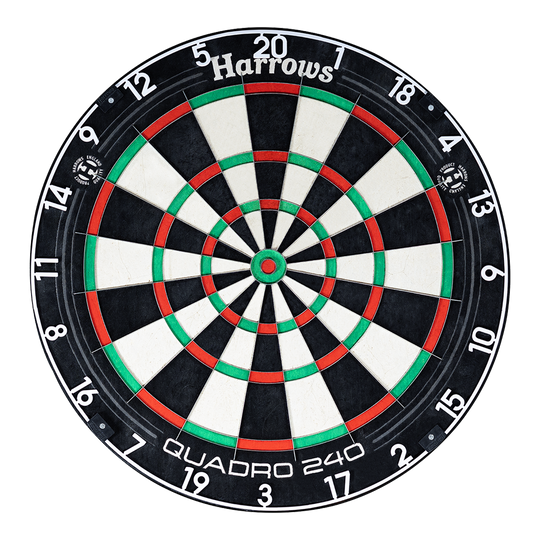 Harrows Quadro 240 steel dartboard