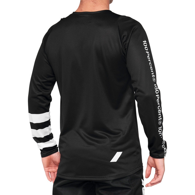 100% R-Core Long Sleeve Jersey Youth - black/white