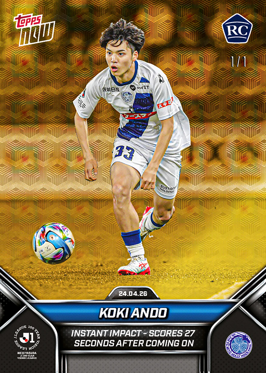 Koki Ando - 2026 J.League® Topps NOW® - Card 14