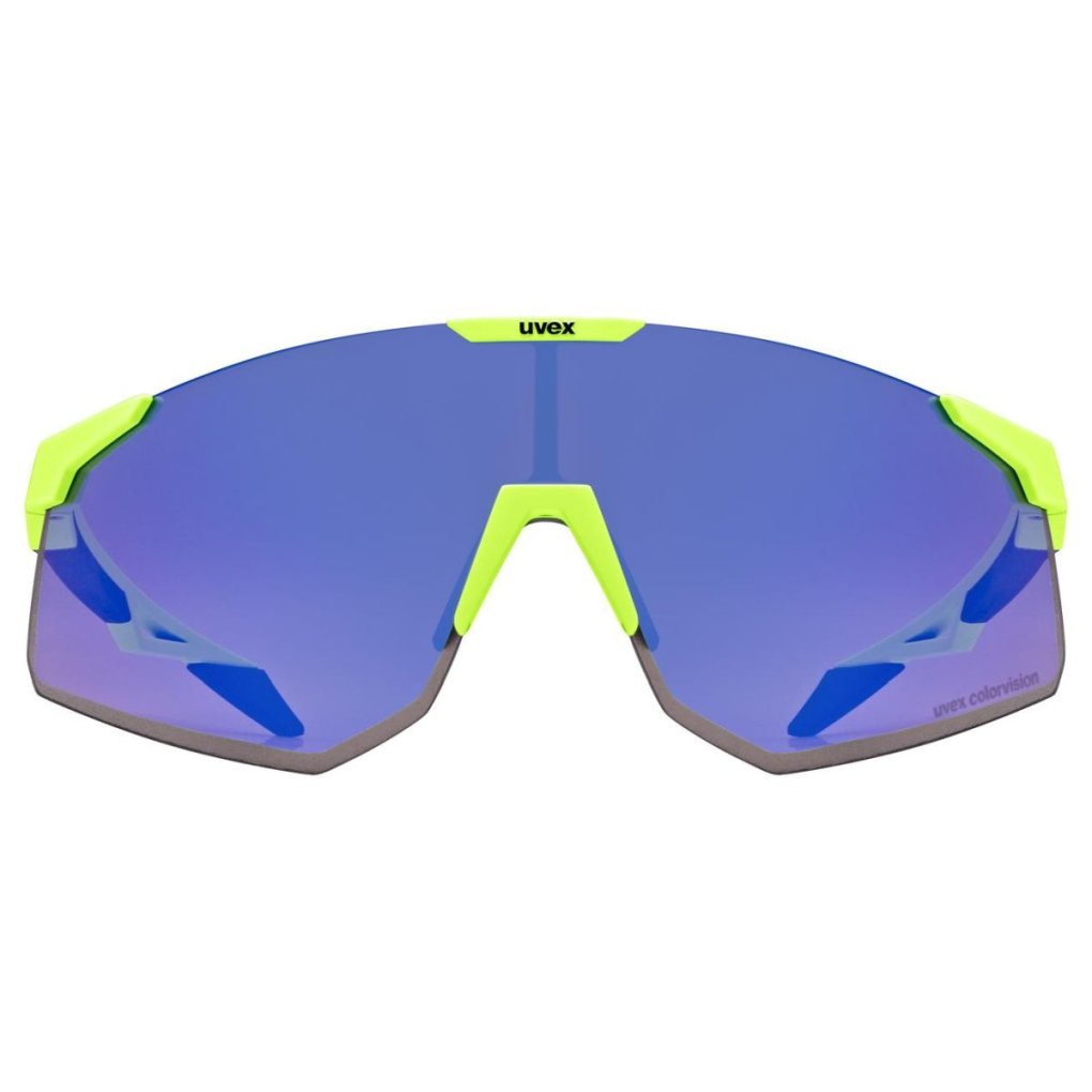Uvex pace perform CV Glasses - yellow matt/mirror blue colorvision