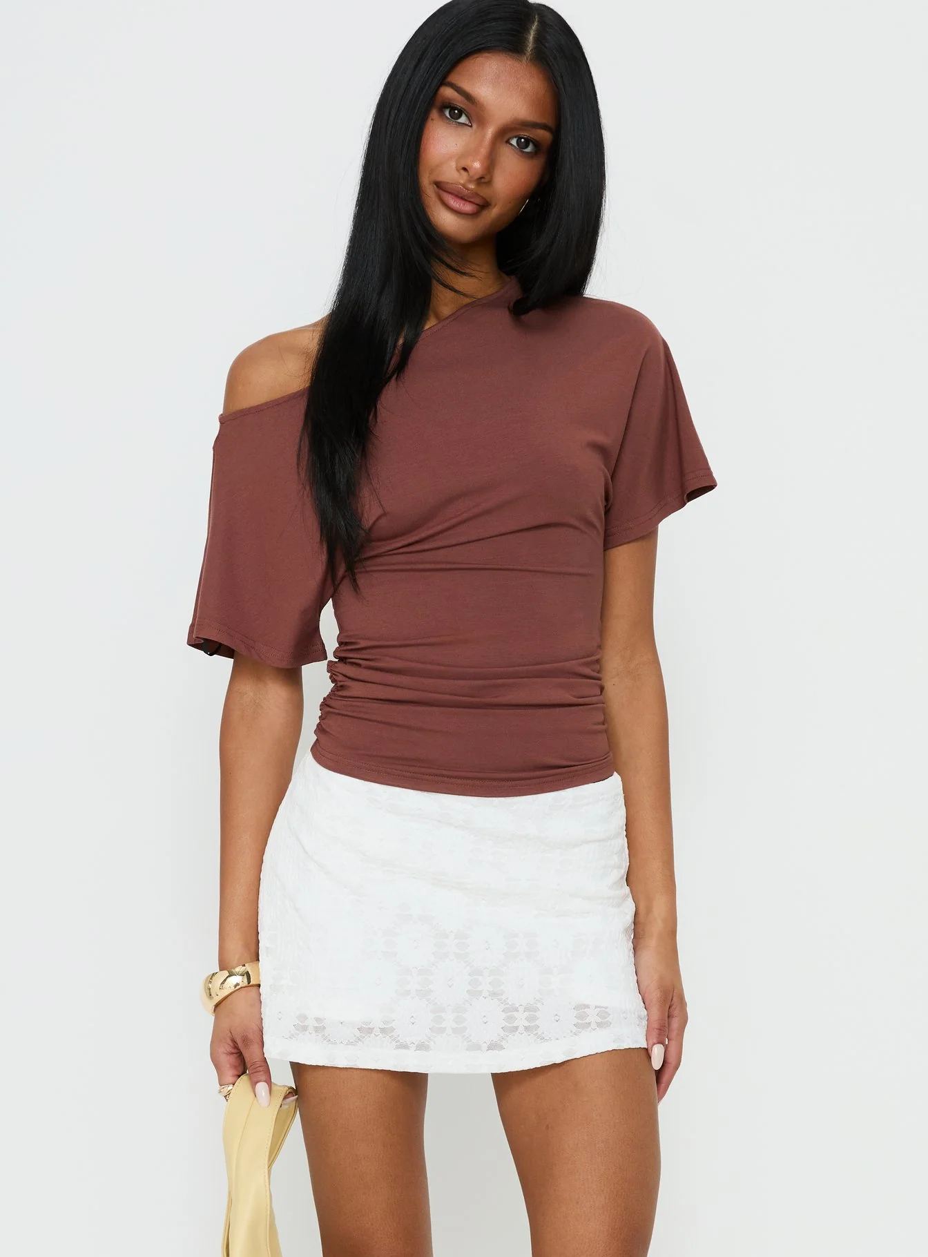 Seraphim Textured Skort White