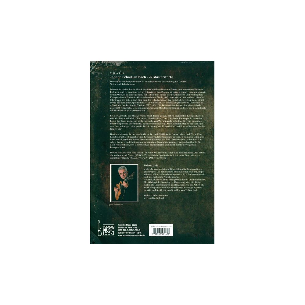 Acoustic Music Books 22 Masterworks J.S.Bach – Thomann Ireland