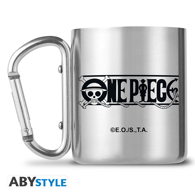 ONE PIECE Mug carabiner Luffy & Skull