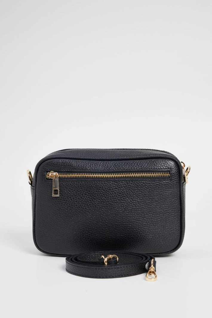 Animal print shoulder bag - BLACK BEIGE