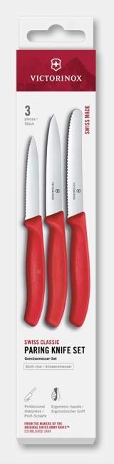 Swiss Classic Paring Knife Set, 3 Pieces, 11 cm