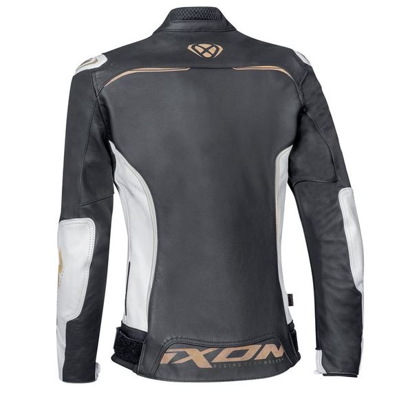 Blouson Moto Ixon TRINITY - GOLD - Blanc / NoirRef : IX1275