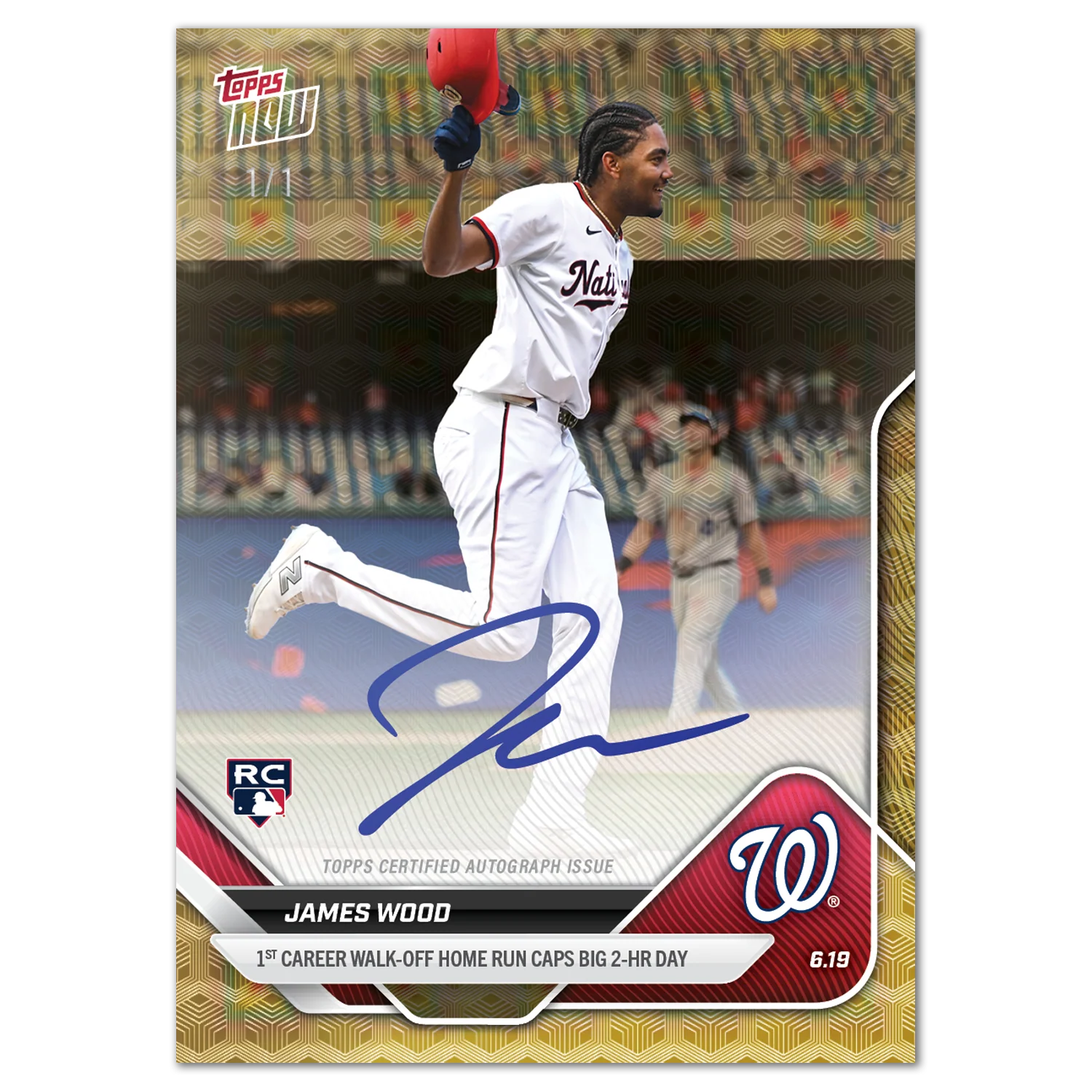 James Wood - 2025 MLB Topps NOW® - Card 318 - LOOK FOR AUTOS
