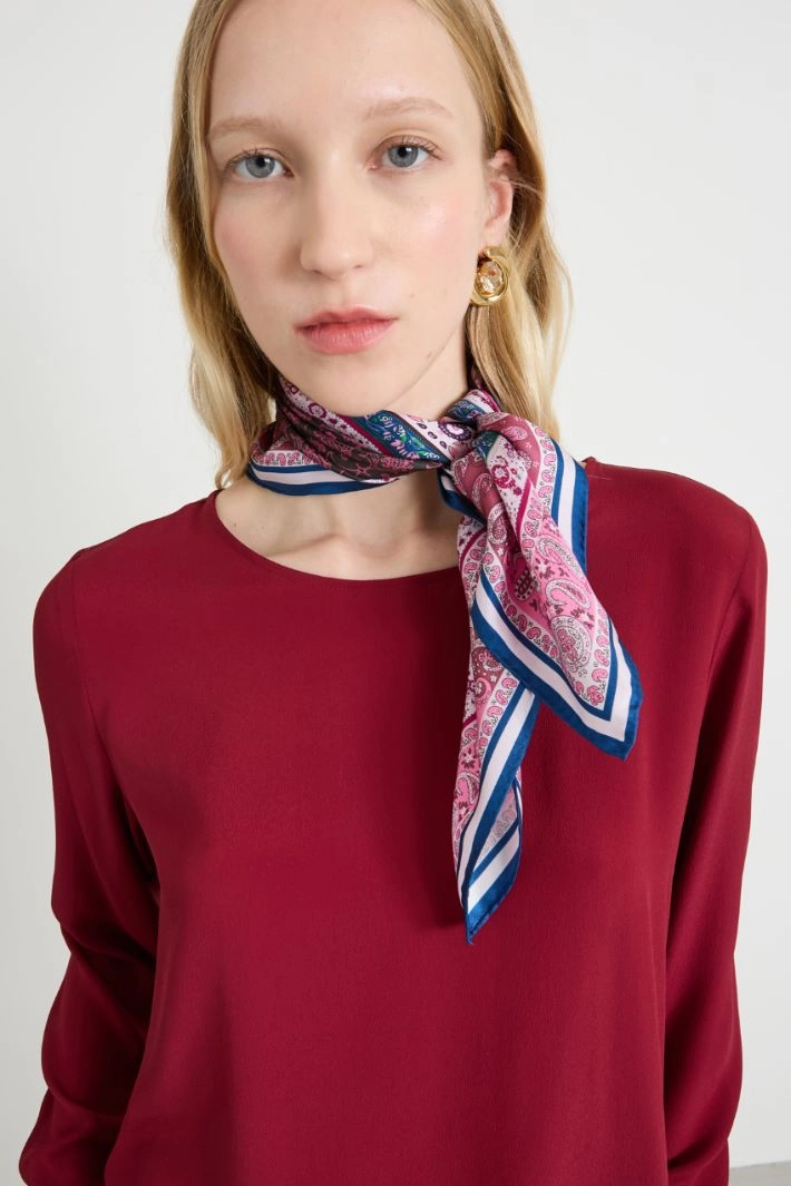 Silk foulard - PINK