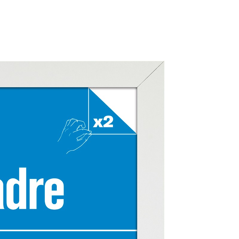 MDF White Frame Chibi (52x38 cm)