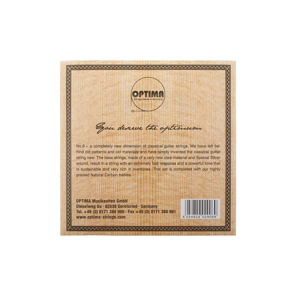 Optima No.6 Silver Strings Carb High – Thomann Ireland