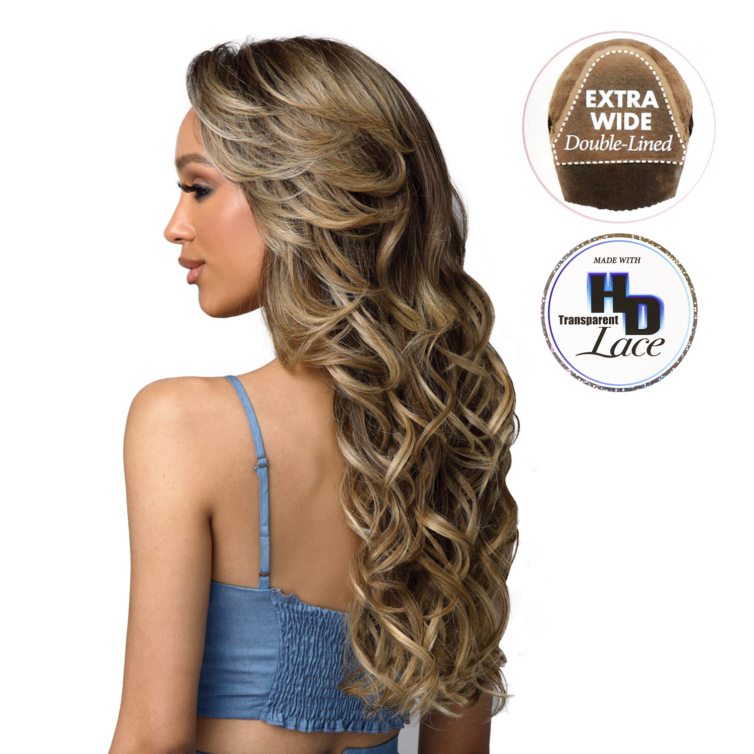 Bobbi Boss HD Lace Front Wig Extra Wide Deep Lace MLF472 Wendy