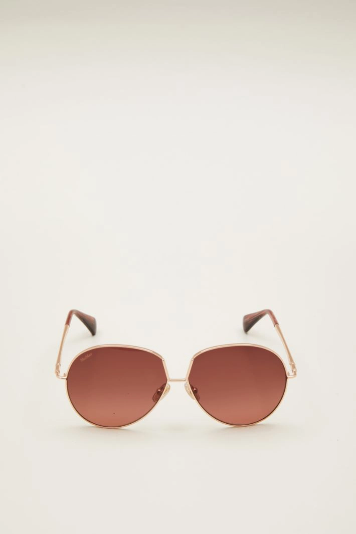 Shaped sunglasses - BROWN