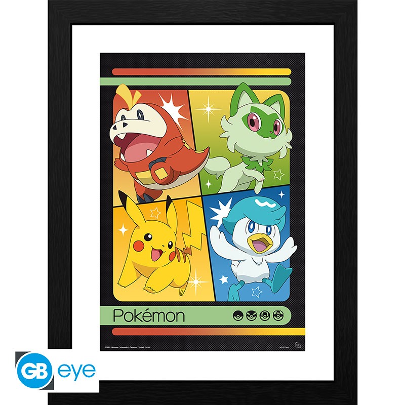POKEMON Framed print Scarlet & Violet Starters