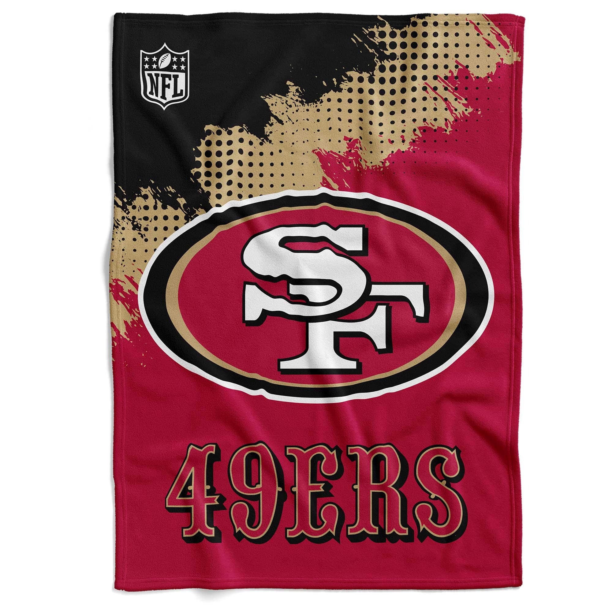 San Francisco 49ers Corner Fleece NFL Blanket
