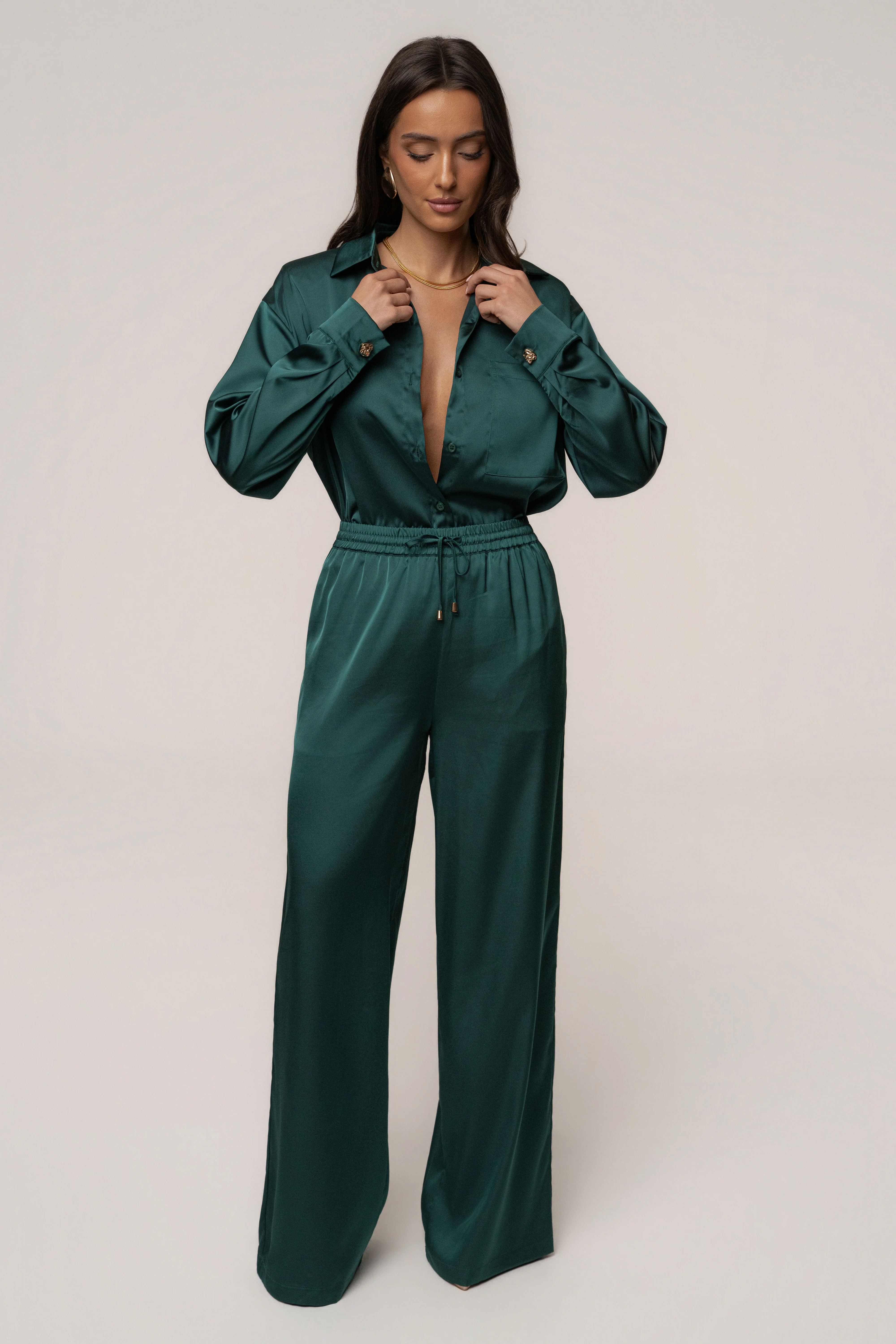 Emerald Sunny Day Drawstring Pants