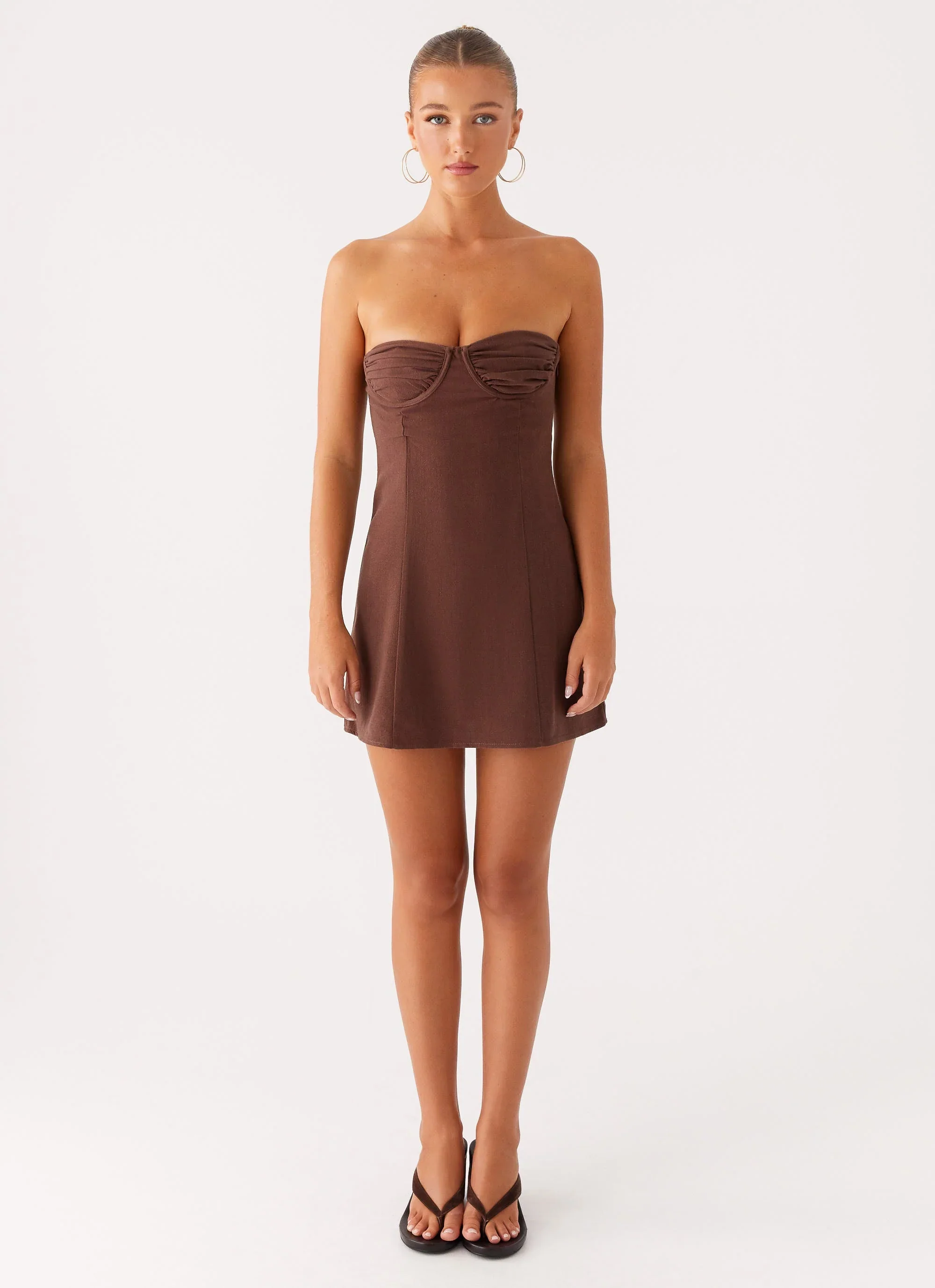 Ludo Mini Dress - Chocolate