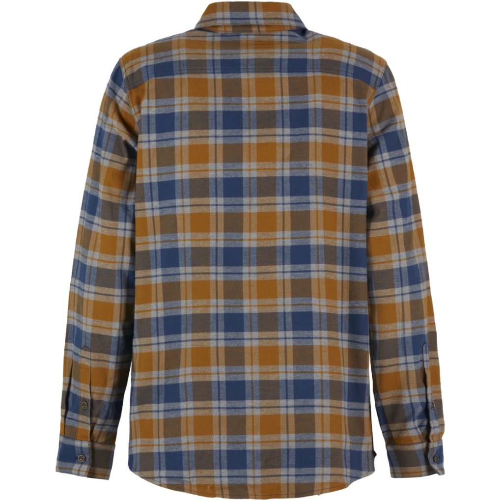 E9 Peppino Longsleeve Shirt Men - Blue-Ocra