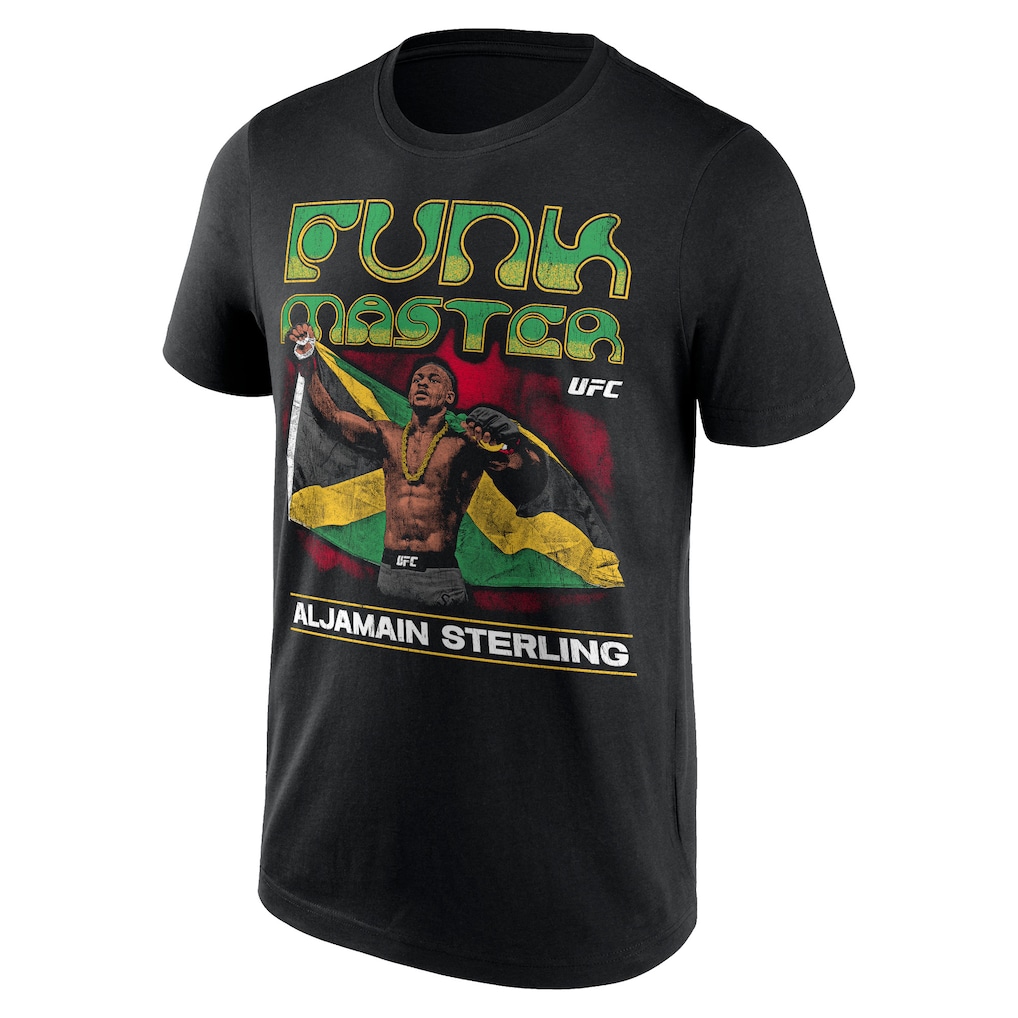 UFC Aljamain Sterling Funk Master Grunge T-Shirt - Black - Mens
