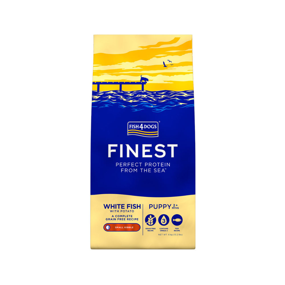 Fish4Dogs Finest Puppy Complete - Whitefish Small Kibble - 1,5 kg