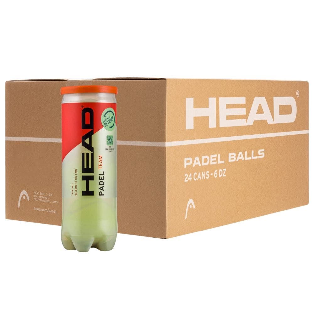 BOX 24 CANS 3 BALLS HEAD PADEL TEAM