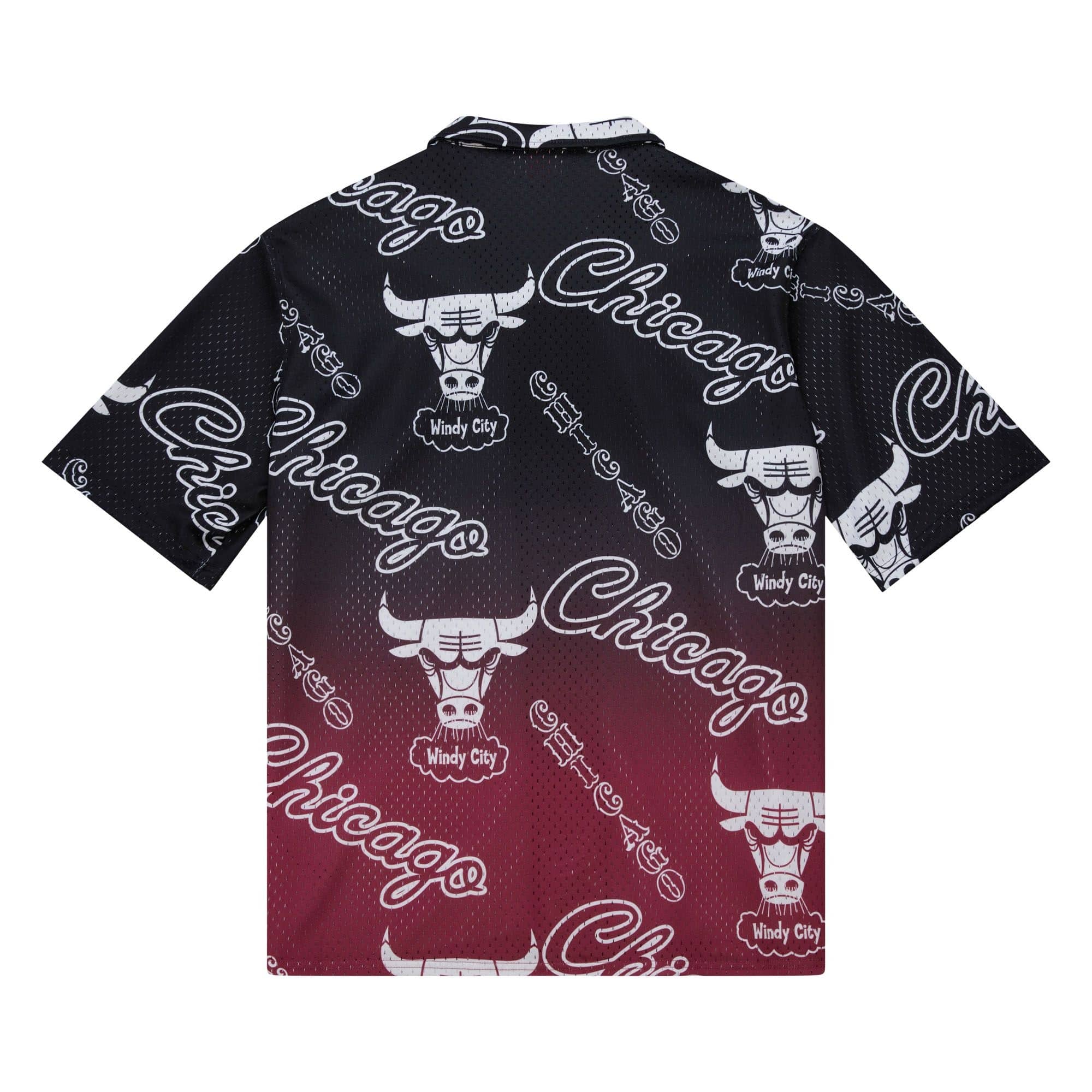 Chicago Bulls Mitchell & Ness Destination Leisure Button Up NBA Shirt