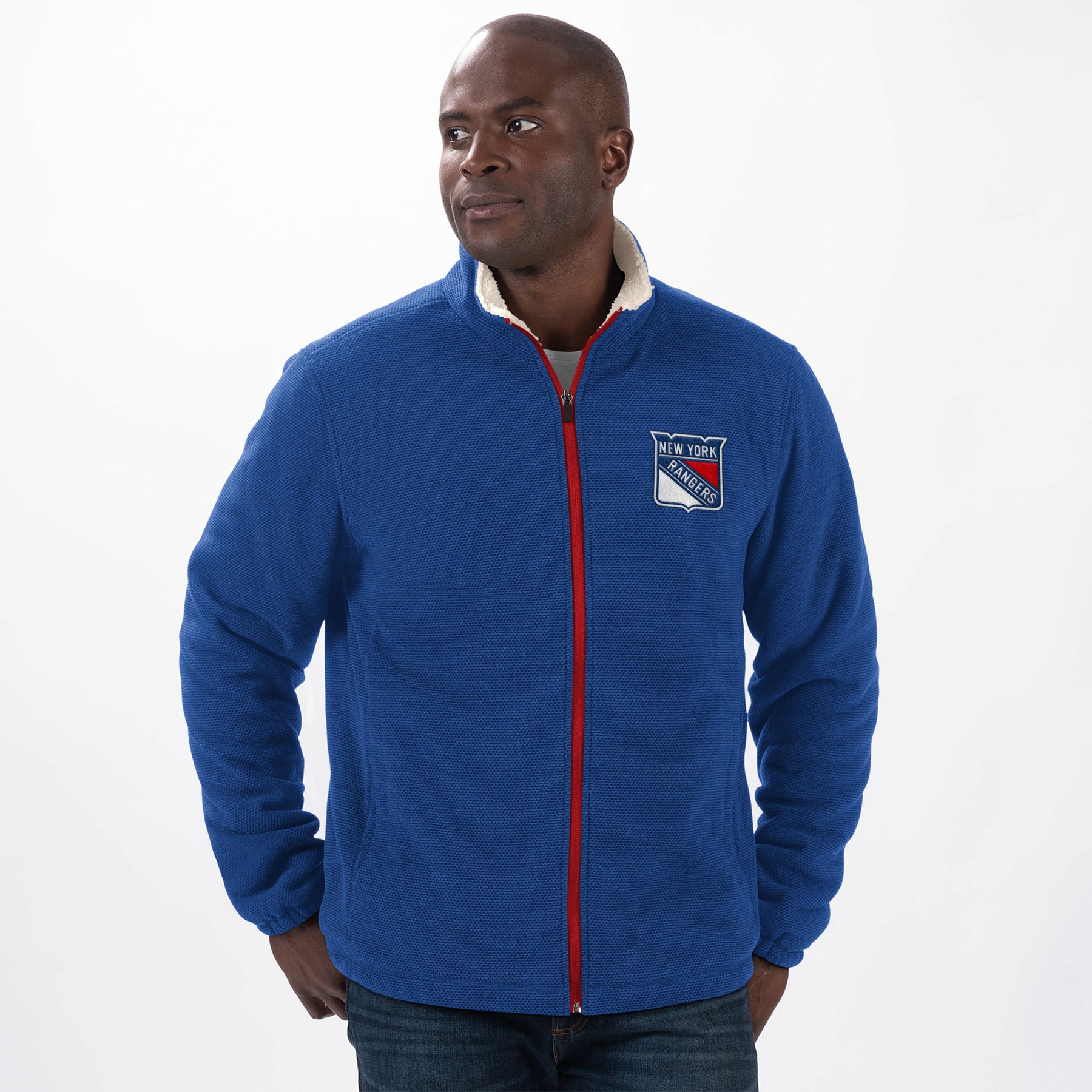 New York Rangers G-III Leisure NHL Sherpa Jacket