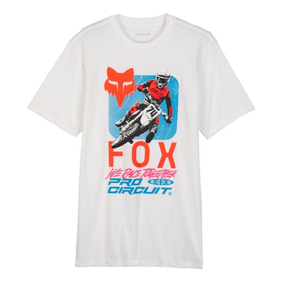 T-Shirt manches courtes Fox X PRO CIRCUIT PREM TEE - BlancRef : FX4447