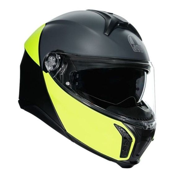 Casque modulable AGV TOURMODULAR - BALANCE - Noir / JauneRef : AG0984