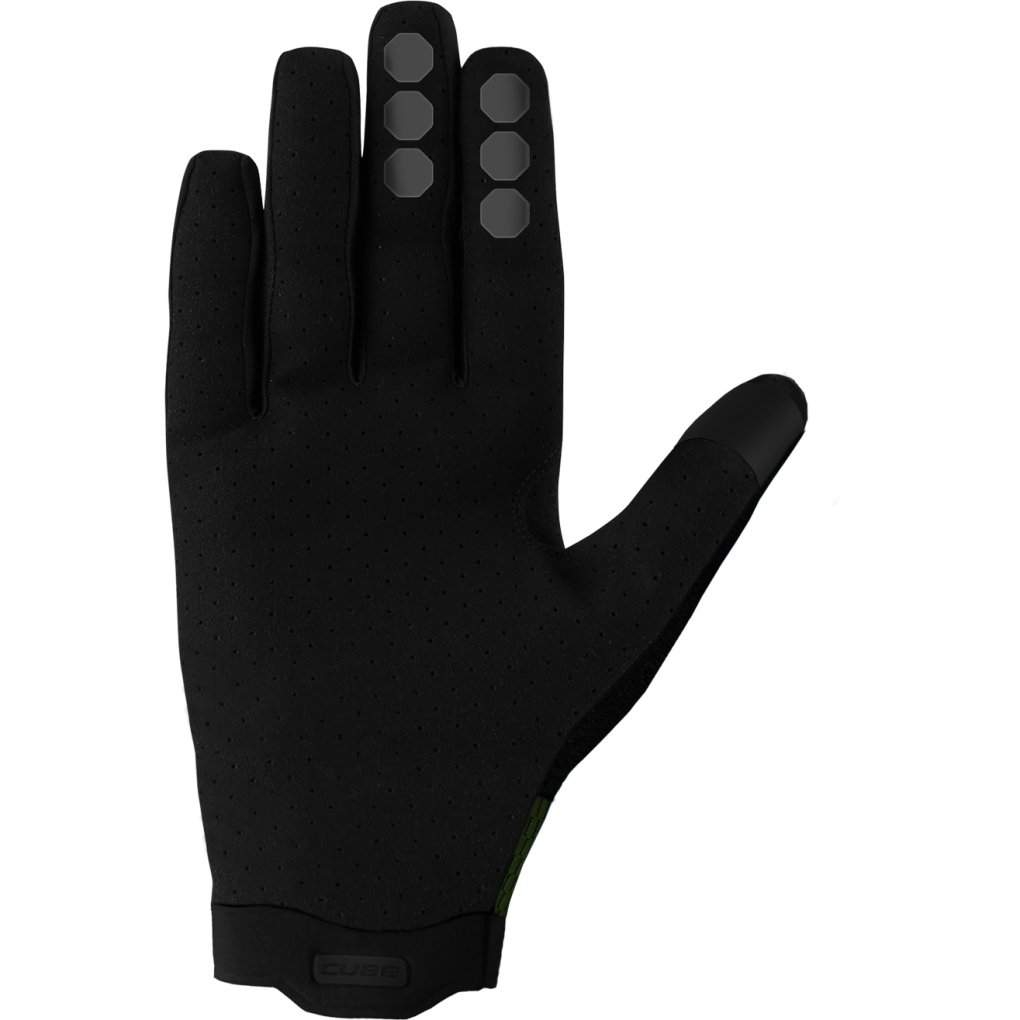 CUBE Gravity TM Full Finger Gloves - green´n´grey