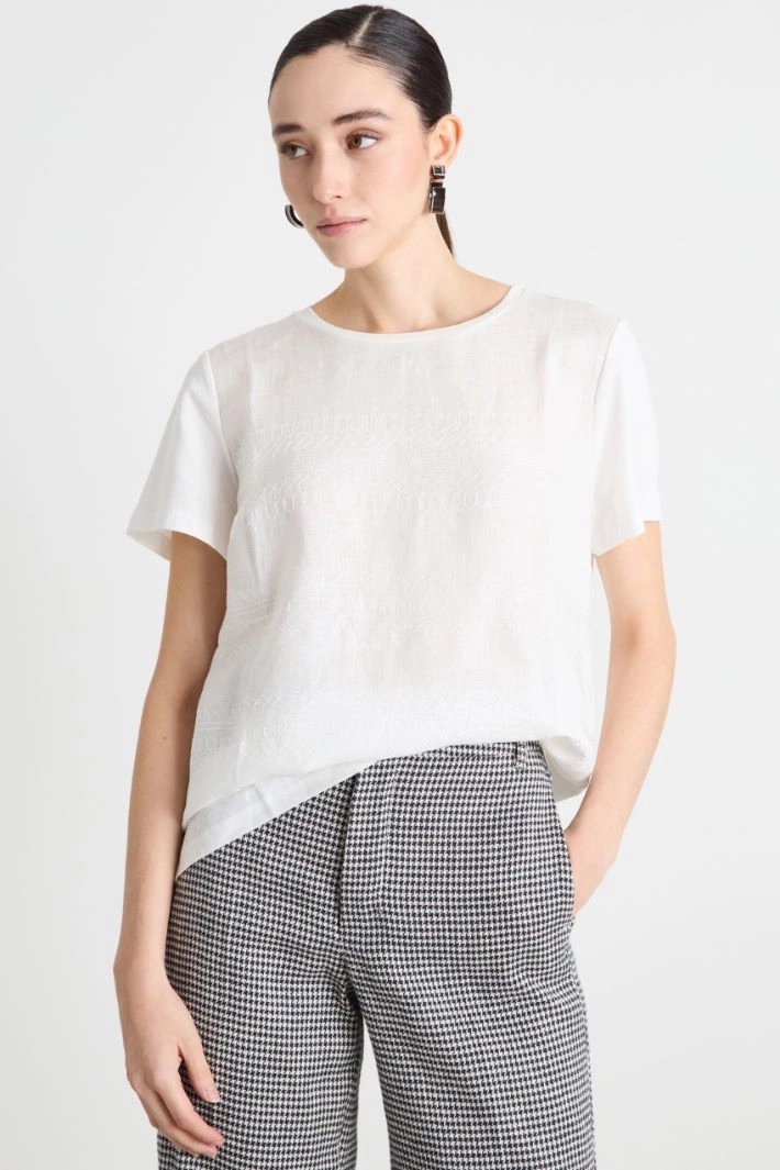 Basic jersey T-shirt - WHITE