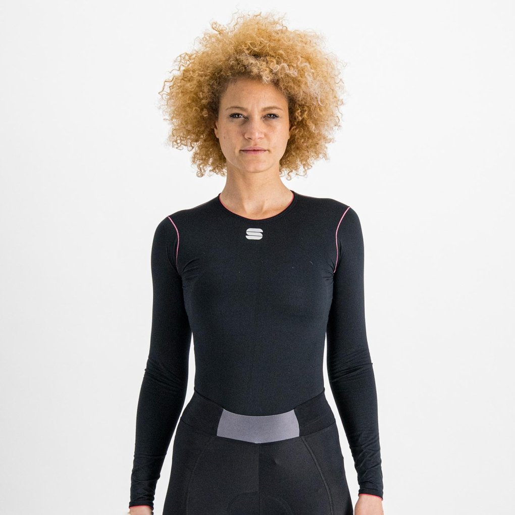 Sportful Midweight Tee Long Sleeves Women - 002 Black