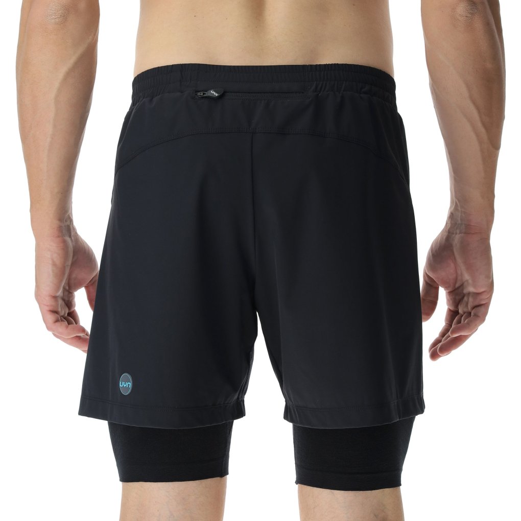 UYN Running Exceleration Performance 2In1 Shorts Men - Black/Cloud