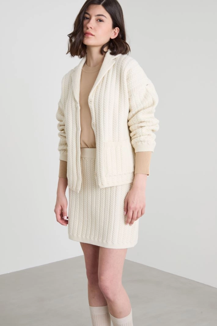 Wool cardigan - CREAM