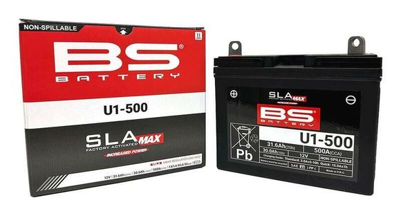 BS Battery SLA Max maintenance-free factory activated battery - U1 500 FARef: Bsb00083A / 1149083