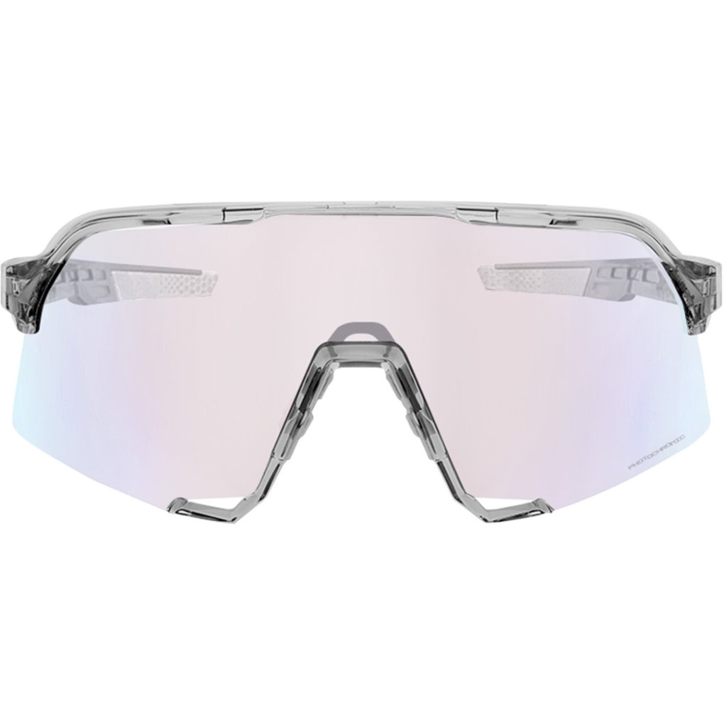 100% S3 Photochromic Glasses - Polished Translucent Grey - Rose Gold Mirror