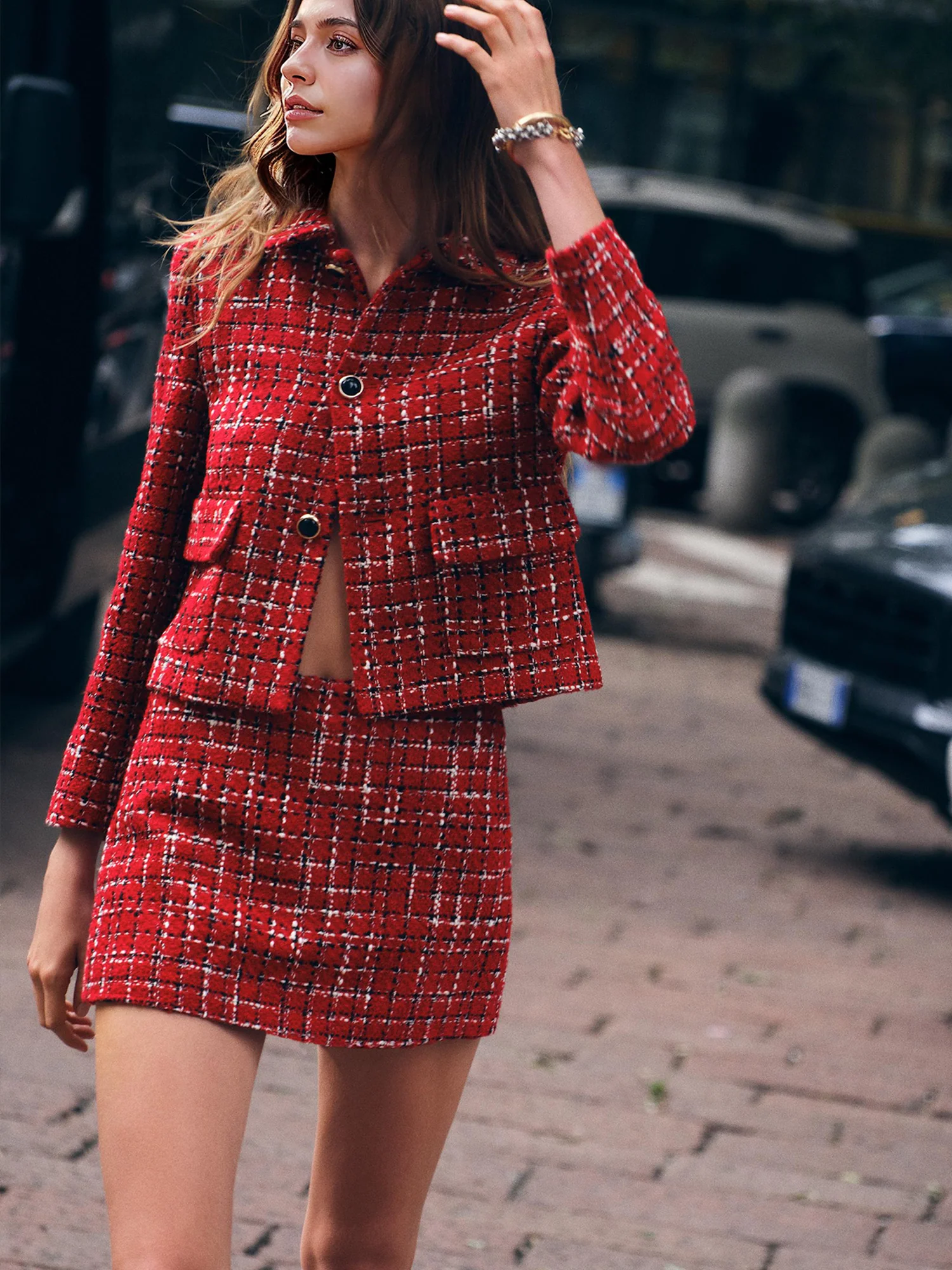 Classic Mini Tweed Skirt