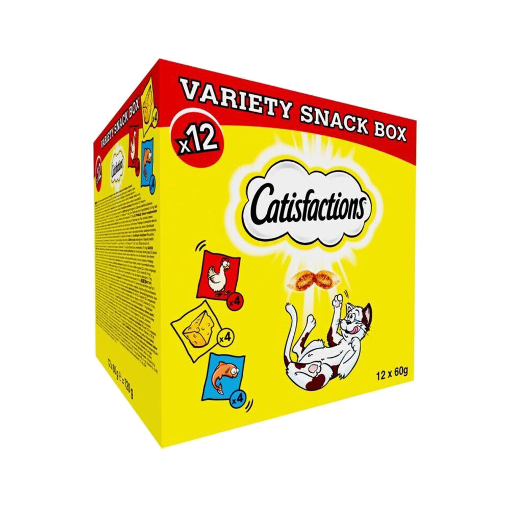 Catisfactions Cat Treats - Mega Box - 12 x 60 g