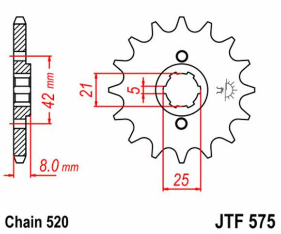 JT. Standard steel 575 - 520Ref: Jtc01424A / 1077446002