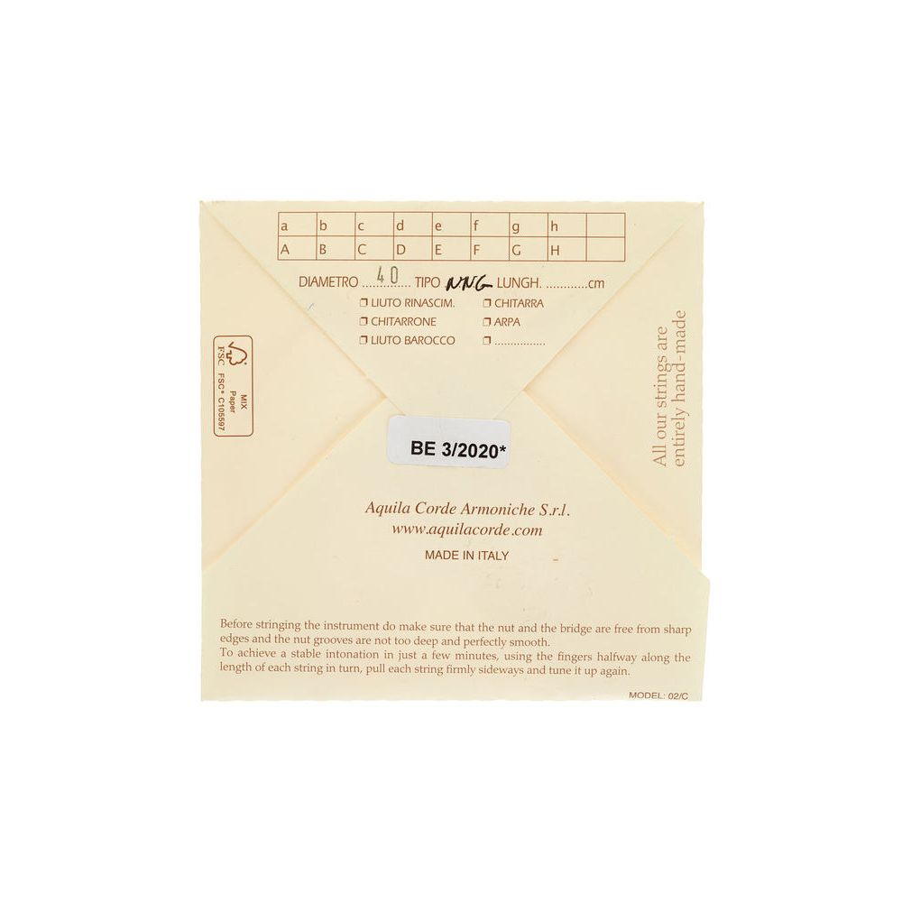 Aquila 40NNG New Nylgut Lute String – Thomann Ireland