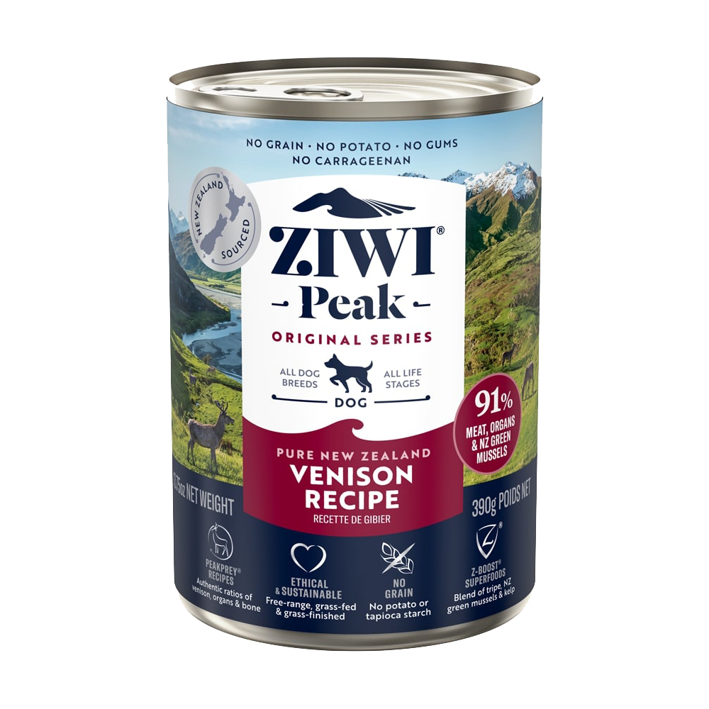 ZIWI Peak Dog Food - Venison - Tins - 12 x 390 g