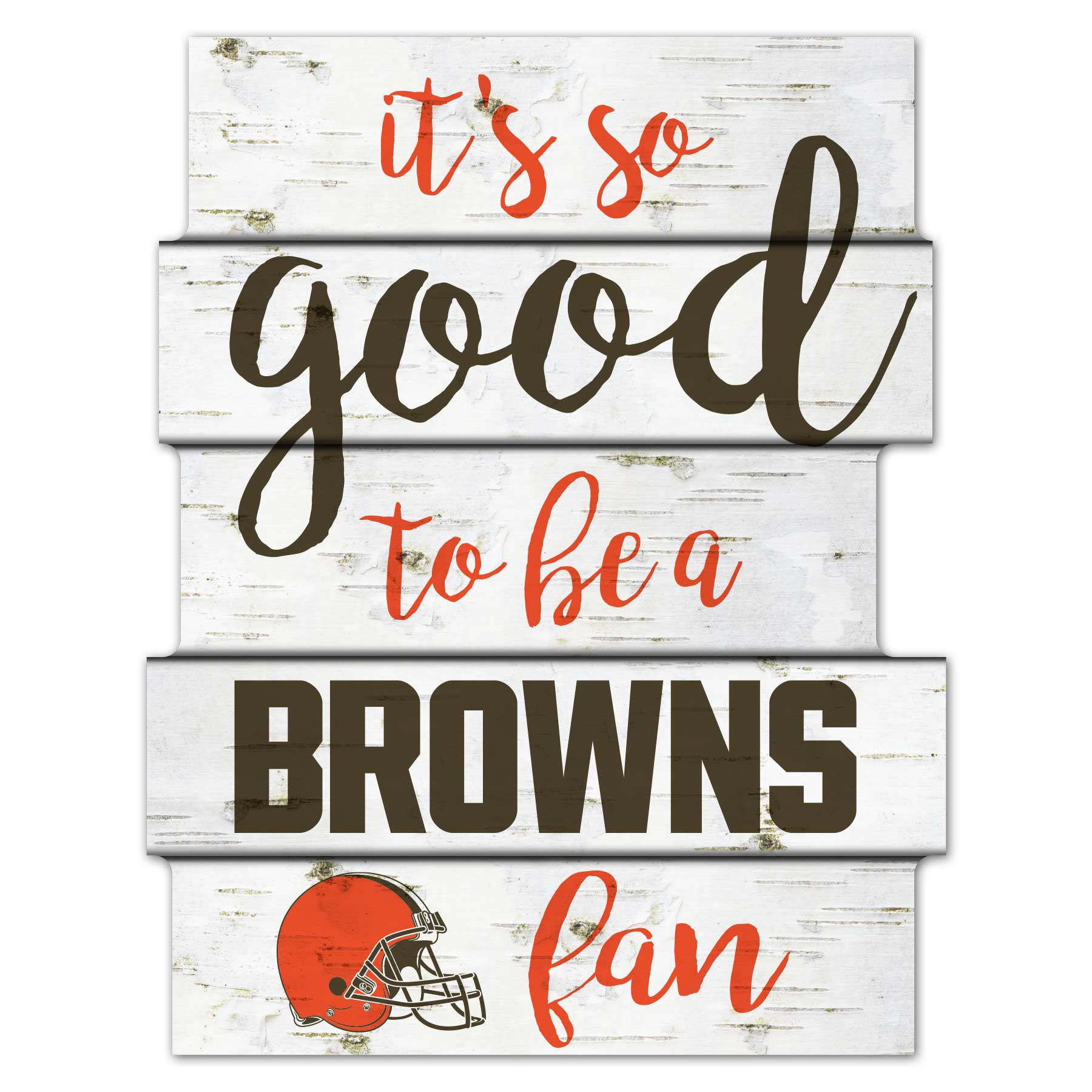 Cleveland Browns Birchwood NFL Wood Sign