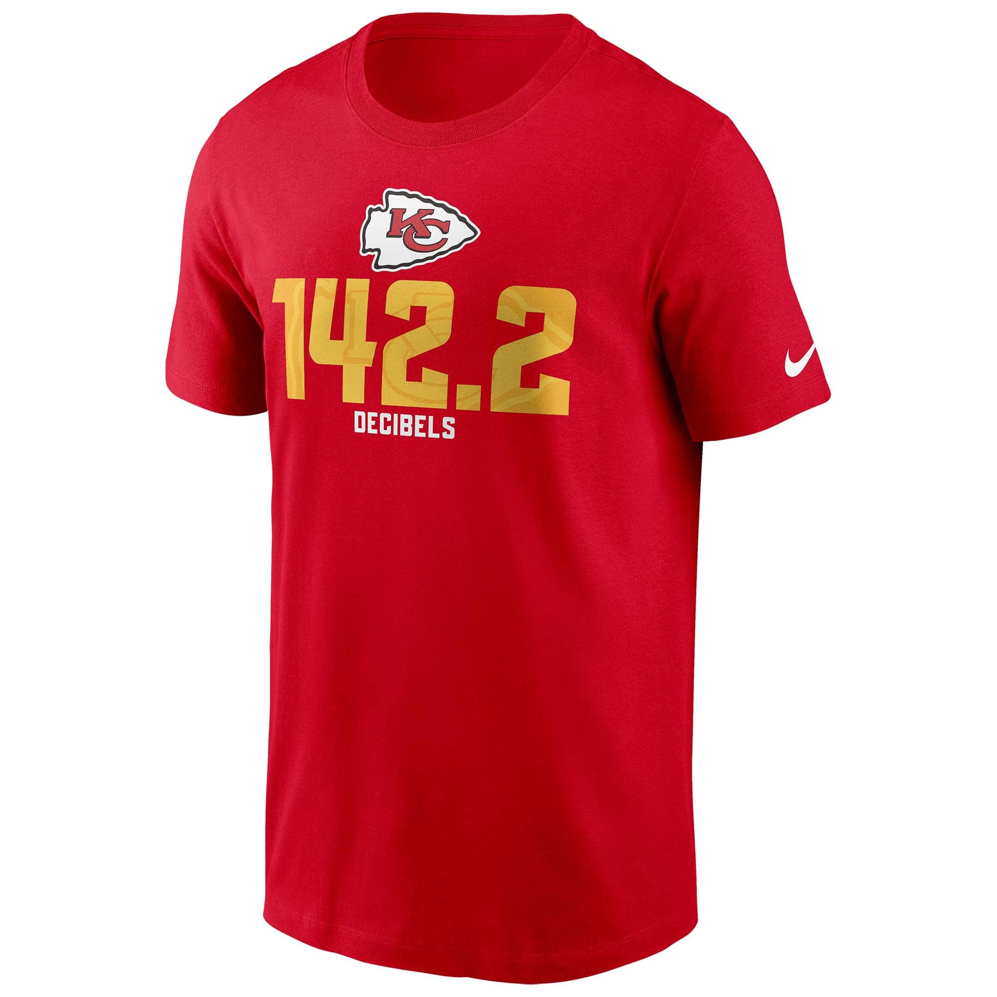 Kansas City Chiefs 142.2 Decibles Nike Essential NFL T-Shirt Red