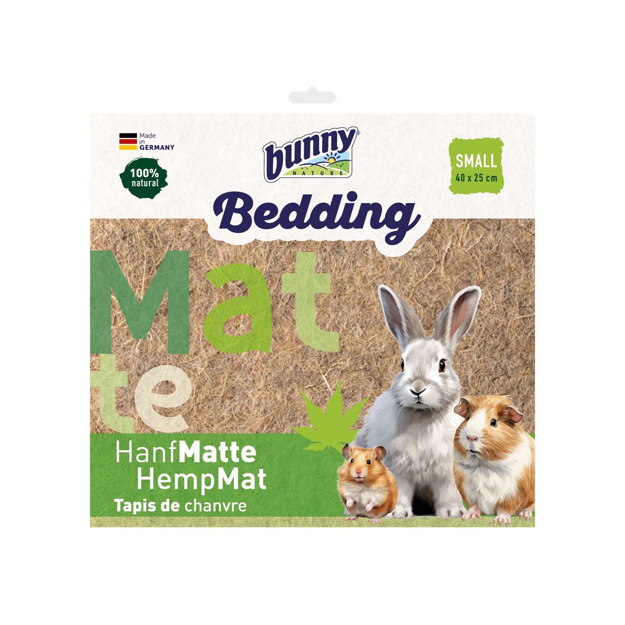 Bunny Nature Hemp Mat -  S - 40 x 25 cm