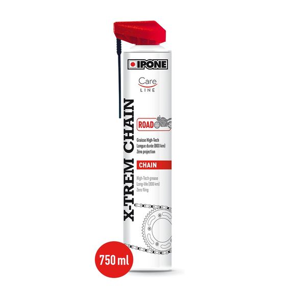 Graisse chaine Ipone CARELINE X-TREM CHAIN ROAD 750 ML UniverselRef : IP0118 / 800642