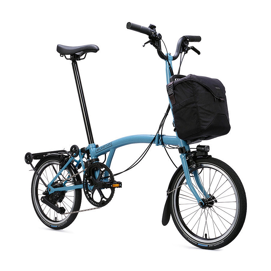 Brompton Electric C Line - 4-Speed - Mid Bar - Extended Seatpost - Rear Rack - 16